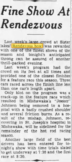 Rendezvous Bowl - Jul 23 1949 Article (newer photo)